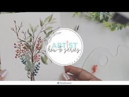 Botanical Watercolor Holiday Card Tutorial