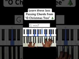 Learn these Jazz Passing Chords from “O Christmas Tree” #jazz #piano #christmas