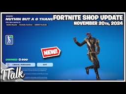 *NEW* NUTHIN BUT A G THANG EMOTE! Fortnite Item Shop [November , 2024] (Fortnite Chapter 2 Remix)