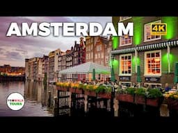 Experience Amsterdam's MOST POPULAR Evening Hotspots! - 4K Walking Tour