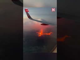 Plane Passenger Captures Volcano Eruption From Window Seat