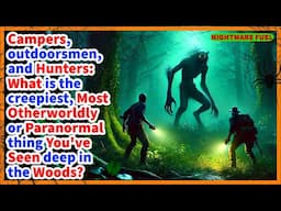 Campers, hunters: what is the most otherworldly or paranormal thing you've seen deep in the woods?