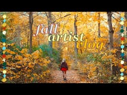 fall artist vlog ༄˖°.🍂.ೃ