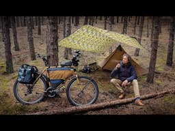 Bikepack Wild Camping in the Winter Woods