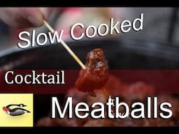 Cocktail Meatballs with Hot Pepper Jelly in a Crockpot