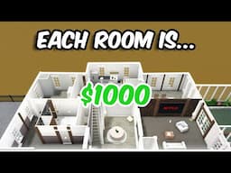 BUILDING a HOUSE but EVERY ROOM is $1000