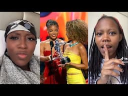 Black Woman REACTS To Tyla Viral 2024 MTV VMAs Acceptance Speech And Awkward Halle Bailey Moment