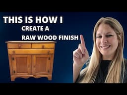 How to Create A Raw Wood Finish | Paint Washed Wood | Buffet Make Over