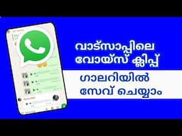 how to save WhatsApp voice clip to gallery