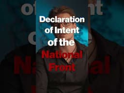 The Declaration of Intent of the National Front