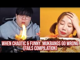 when chaotic mukbangs go WRONG compilation (funny fails)