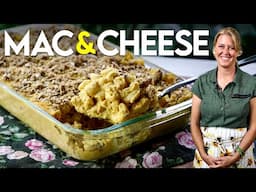 CREAMY Plant-Based Baked Mac & Cheese for THE HOLIDAYS!