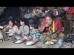 Organic village life || Cooking greens and parsley in the village