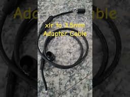 xlr to 3.5mm adapter cable #shorts #short #shortsvideo #diy #howto #shortvideo