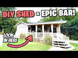 World's Greatest Shed Conversion! Backyard Garden Bar Ideas