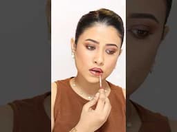 A Perfect Brown Glossy Lip Combo #lipsticktutorial #brownlipgloss #glamlook