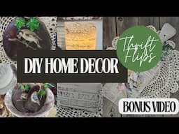 THRIFT FLIP DECOR - UPCYCLED DIYs FOR RESALE or HOME DECOR - Bonus Video