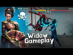 Omg She's Demon !😨 Widow 1st Gameplay *New Epic Hero Widow* Quick Review || Shadow Fight 4 Arena