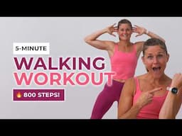 5-Minute Walking Workout (No Equipment, All Standing)