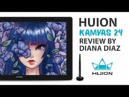 La MEJOR Tableta de dibujo que he tenido!! | Huion KAMVAS 24 | Diana Díaz