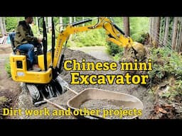 Chinese 1 ton mini Excavator dirt work projects #miniexcavator #rippa