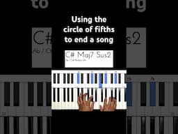 Using the circle of fifths to end a song #jazz #jazzpianist #piano #pianotutorial