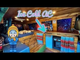 Portable AC Unit In My Camper Van | Chevy Express Camper Van