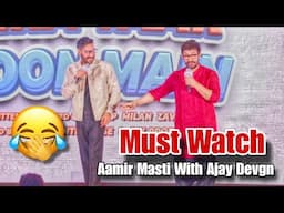 Aamir Khan Masti With Ajay Devgn Recollect ing Old Memories From ISHQ | Must Watch