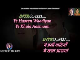 Ye Haseen Wadiyan Karaoke For Female With Scrolling Lyrics Eng. & हिंदी