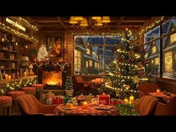 Christmas Jazz Music 🎄 Coffee Shop Vibes & Christmas Ambience ❄ Perfect for Sleep, Study & Relax