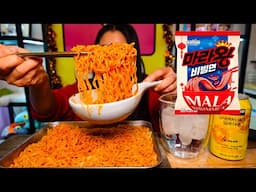 NEW!! SPICY MALA KING NOODLES l MUKBANG