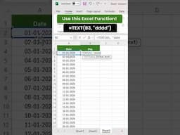 How to Autofill Weekdays in Excel | How to Use Autofill Feature in Excel | #excelshorts