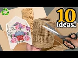 Transforming Cardboard & Waste Material: 10 Genius Recycling Ideas ♻️ I Make MANY and SELL Them All!