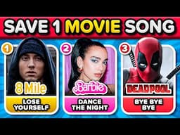 SAVE ONE SONG - Popular MOVIES Songs 🍿 Choose your FAVORITE SONG ⭐ | Music Quiz