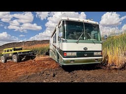 35,000lbs RV Stuck In The MUD PIT At Sand Hollow...