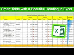 Creating Complex Tables with Advanced Headers in Excel