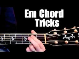 5 Easy e minor chord riffs to play when you pick up your guitar... a guitar lesson