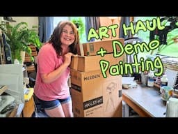 Are These the Best Supplies for Painting Outside? *Art Haul and Demo Painting with Meeden*