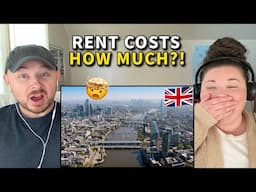 Americans React: The INSANE Cost of Rent In London | 50% of income?!