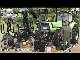 GETTING THE LOAN AND STARTING FORESTRY BUSINESS | HUTAN PANTAI | Farming Simulator 25 | Episode 6