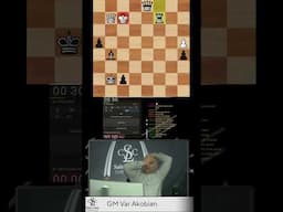 GM Akobian Shocks Himself with Checkmate!!! #chess