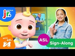 JJ's Wheels on the Bus Song! | ASL Sign-Along Songs for Kids 🧏 CoComelon Lane | Netflix Jr