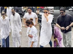 Shura Khan,Arbaaz Khan,Karisma Kapoor,Saif Ali Khan,Gauahar Khan n Many More Reach Crematorium