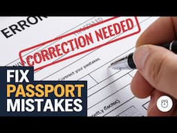 How to Fix Passport Mistakes?