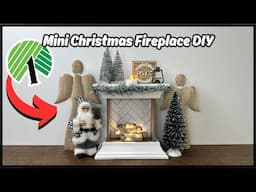 Fun and Easy To Make Dollar Tree Mini Christmas Fireplace