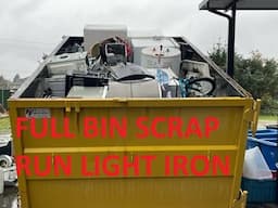 Scrap Run Selling This Full Bin of Scrap Metals