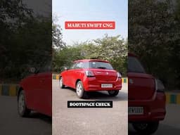 Maruti Suzuki Swift CNG Boot space check! #swiftcng #cng