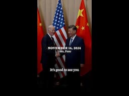 President Biden meets with  President Xi of China in Lima, Peru