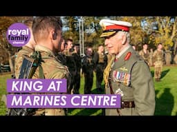 King Charles Returns to Royal Marines Training Base to Meet Recruits