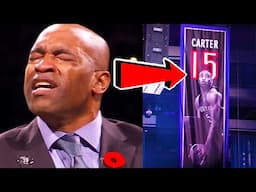 Vince Carter REACTS To His Toronto Raptors Jersey Retirement!!! 🔥